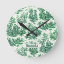 Search for flower monogram clocks For her