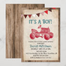 Search for tractor baby shower invitations Rustic