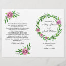 Search for church wedding programmes Floral