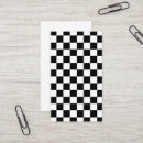 Search for checkered flag business cards Black