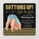Search for glitter baby boy shower invitations Chevron