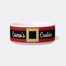 Search for santa claus pet bowls Red