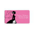 Search for silhouette wedding return address labels Bridal shower