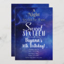 Search for starry night sweet 16 invitations Galaxy