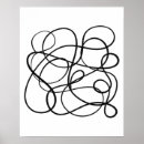 Search for black and white abstract art posters Geometric