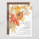 Search for autumn leaves the birthday invitations Fall birthday party
