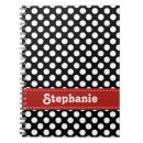 Search for black and white polka dots notebooks Preppy