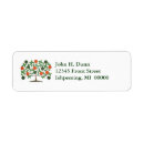 Search for family tree return address labels Green