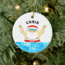 Search for lifeguard christmas tree decorations Swimmer