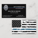 Search for police badge business cards Professional