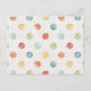 Search for blue polka dot pattern postcards White