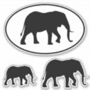 Search for elephants silhouette stickers Animals