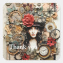 Search for steampunk art stickers Lady