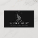 Search for snake business cards Floral