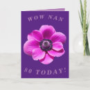 Search for a 80th flowers birthday cards Grandmother