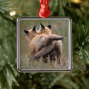 Search for red fox christmas tree decorations Animal