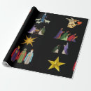 Search for christmas scene wrapping paper Mary