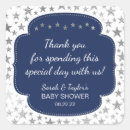Search for navy and silver thank you stickers Blue