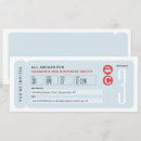 Search for train 2nd birthday invitations Blue