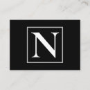 Search for monogram chubby business cards Elegant