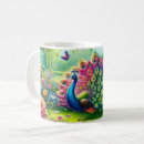 Search for peacock painting mugs Blue