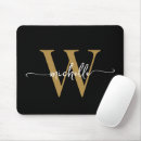 Search for elegant decor mousepads Black and gold