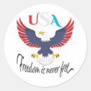 Search for freedom is not free stickers Red white and blue