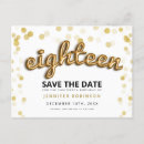 Search for 18th birthday save the dates Eighteen
