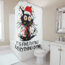 Search for christmas tree shower curtains Santa