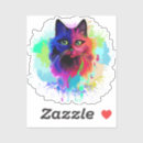 Search for psychedelic cat stickers Kitten