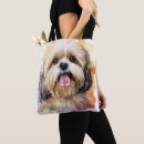 Search for lhasa apso tote bags Watercolor
