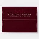 Search for burgundy envelopes Modern
