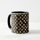 Search for metallic gold mugs Black and gold