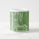 Search for green and white mugs Rustic