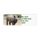 Search for rhino return address labels Zoo