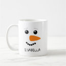 Search for snowman face coffee mugs Girly