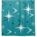 Search for 1950s shower curtains Atomic era