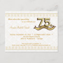 Search for 75th anniversary invitations Damask