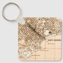 Search for vintage map key rings Travel