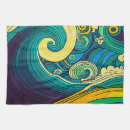 Search for abstract tea towels Waves