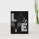 Search for love badminton cards Play