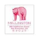 Search for bear postage Red