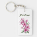 Search for flower of lily key rings Pink
