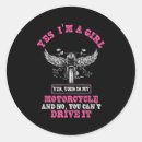 Search for classic motorcycle stickers Girl