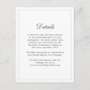 Search for information wedding enclosure cards White