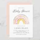 Search for pastel rainbow baby shower invitations Watercolor