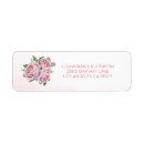 Search for rose bouquet return address labels Elegant