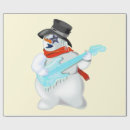 Search for christmas guitar wrapping paper Snowman