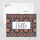 Search for red floral pattern postcards Abstract