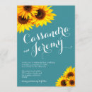 Search for teal sunflower wedding invitations Barn